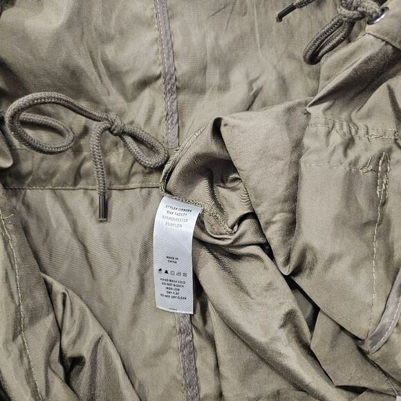 Hiking Outdoor Jacket Womens Sm Army Drab Green Cargo Utility Gorpcore Camping - Picture 7 of 7